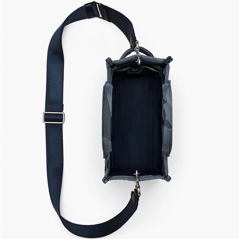 Marc Jacobs The Camo Jacquard Small Tote Bag - Blue - Picture 5 of 13